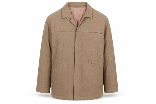 Alfani Men's Brown Cotton Lined Mid-Length Overcoat Size L