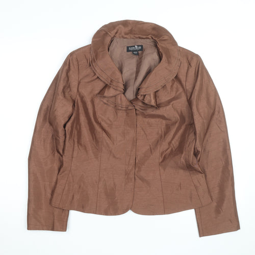 John Meyer Women's Brown Polyester Blazer Size 12 Classic Style