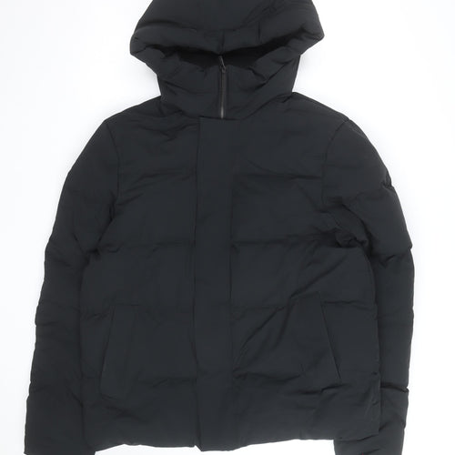Marks and Spencer Men’s Black M Puffer Hooded Winter Jacket