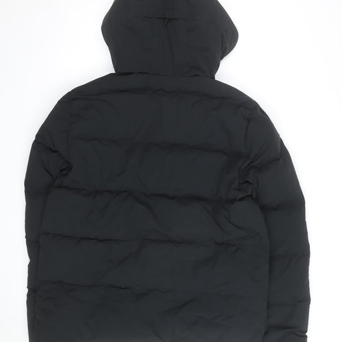 Marks and Spencer Men’s Black M Puffer Hooded Winter Jacket
