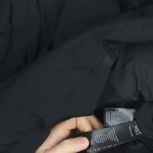 Marks and Spencer Men’s Black M Puffer Hooded Winter Jacket