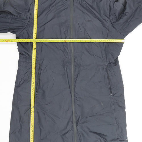 Rohan Mens Grey Long Puffer Coat Size L Windproof