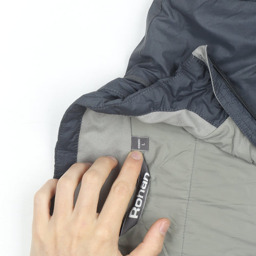 Rohan Mens Grey Long Puffer Coat Size L Windproof