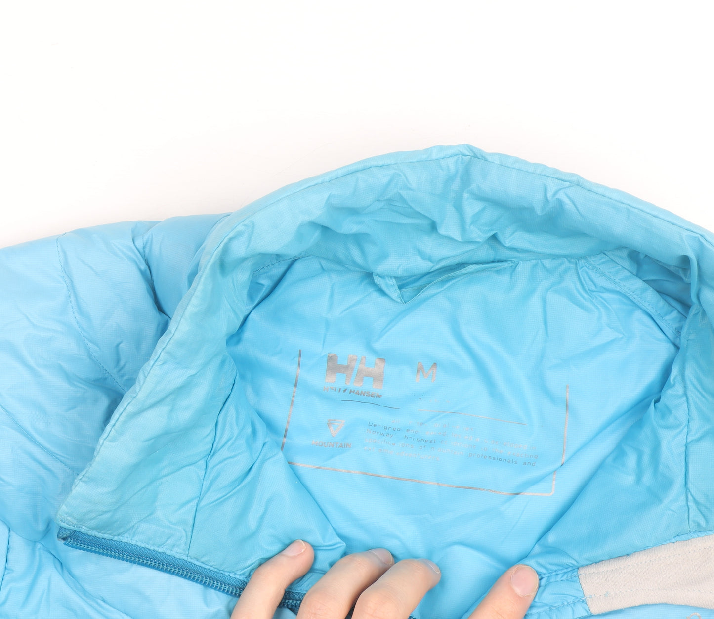 Helly Hansen Men's Blue Puffer Jacket M Lightweight Insulated