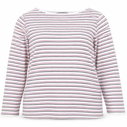 Bonmarché Women’s Multicoloured Striped Cotton Knit Jumper Size 20