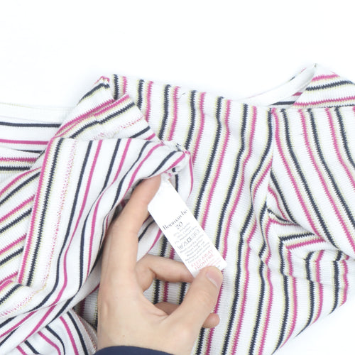 Bonmarché Women’s Multicoloured Striped Cotton Knit Jumper Size 20