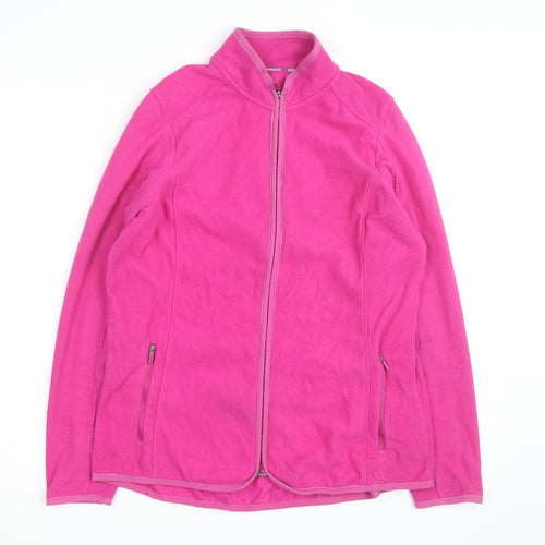 Marks and Spencer Women’s Pink Fleece Full Zip Jacket Size 14