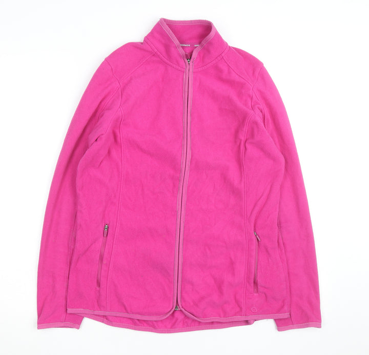 Marks and Spencer Women’s Pink Fleece Full Zip Jacket Size 14