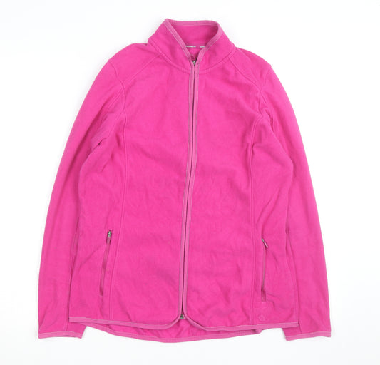 Marks and Spencer Women’s Pink Fleece Full Zip Jacket Size 14