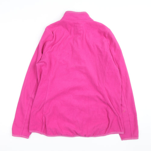 Marks and Spencer Women’s Pink Fleece Full Zip Jacket Size 14