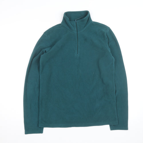 Mountain Warehouse Men’s Green XS Fleece 1/4 Zip Pullover Sweatshirt