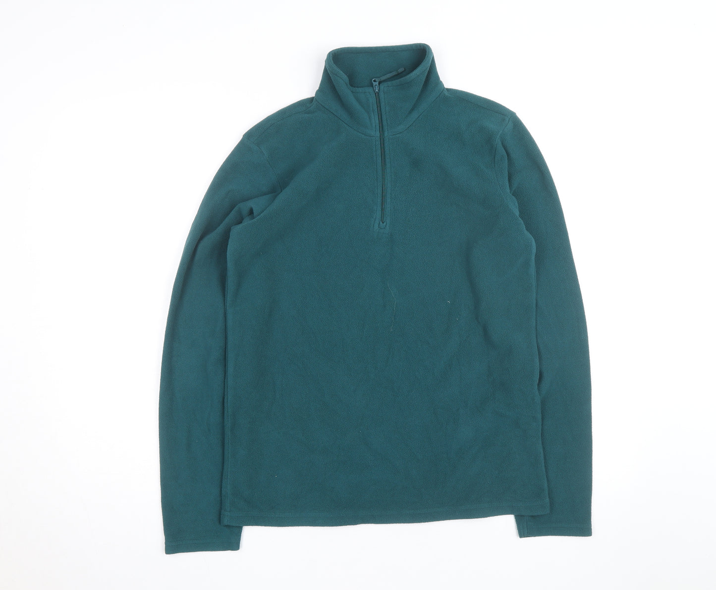Mountain Warehouse Men’s Green XS Fleece 1/4 Zip Pullover Sweatshirt