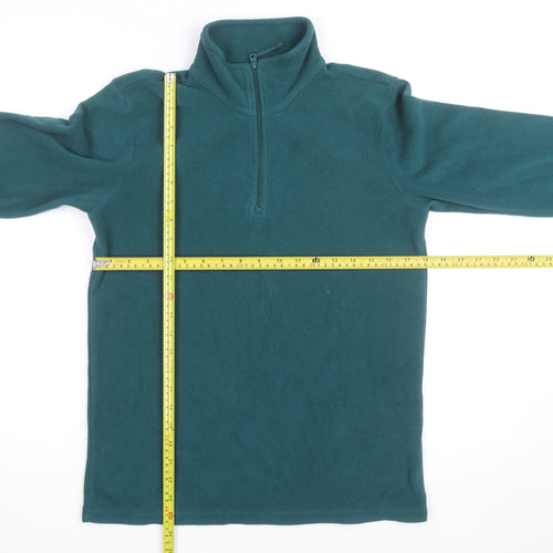 Mountain Warehouse Men’s Green XS Fleece 1/4 Zip Pullover Sweatshirt