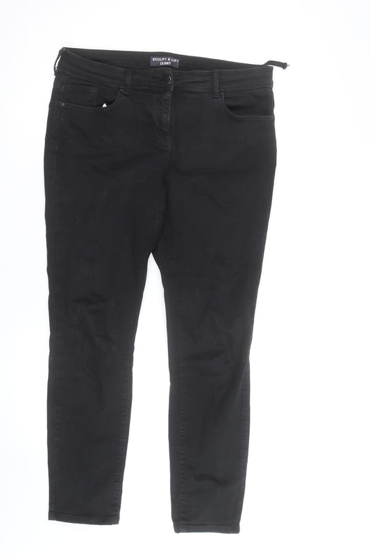 Marks and Spencer Women’s Black Sculpt & Lift Skinny Jeans Size 14