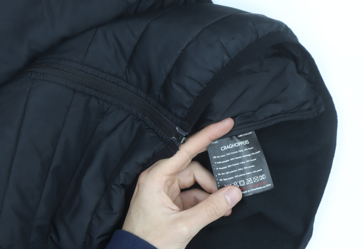 Craghoppers Men’s Black L Lightweight Softshell Puffer Jacket