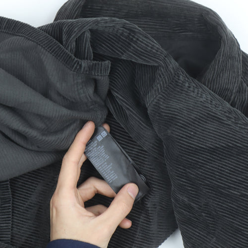 Uniqlo Men’s Black Corduroy Lined Button Jacket XL