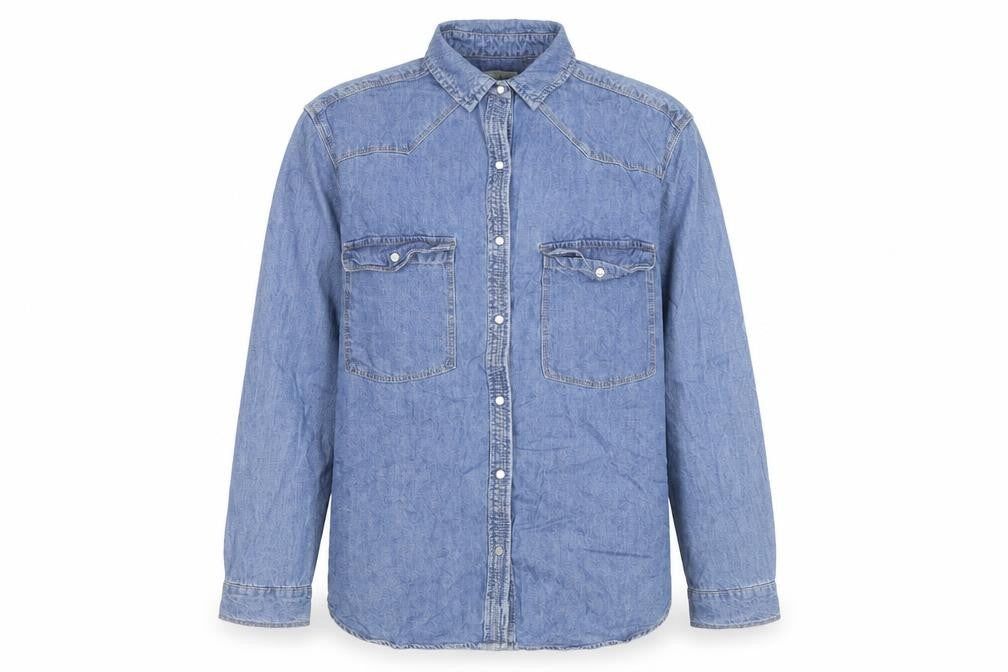 Pull & Bear Men's Blue Denim Basic Jacket Size M Cotton Casual