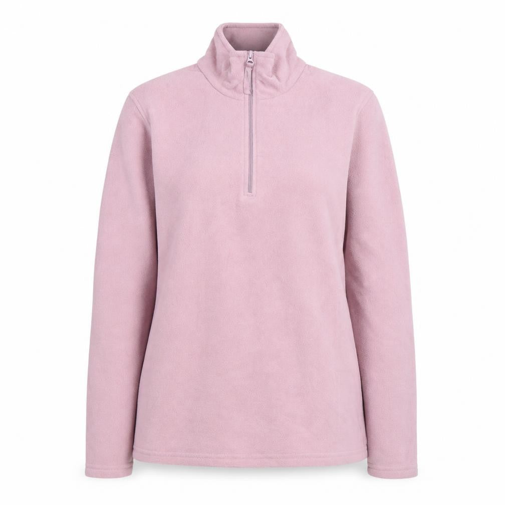 Front view of Mountain Warehouse Women Pink XS 1/2 Zip Fleece Pullover Sweatshirt
