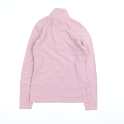 Mountain Warehouse Women Pink XS 1/2 Zip Fleece Pullover Sweatshirt