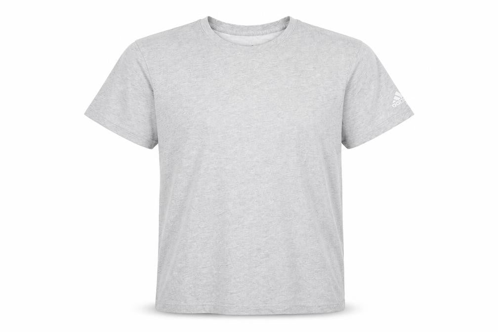 adidas Men's Grey Crew Neck Short Sleeve Regular Fit T-Shirt M