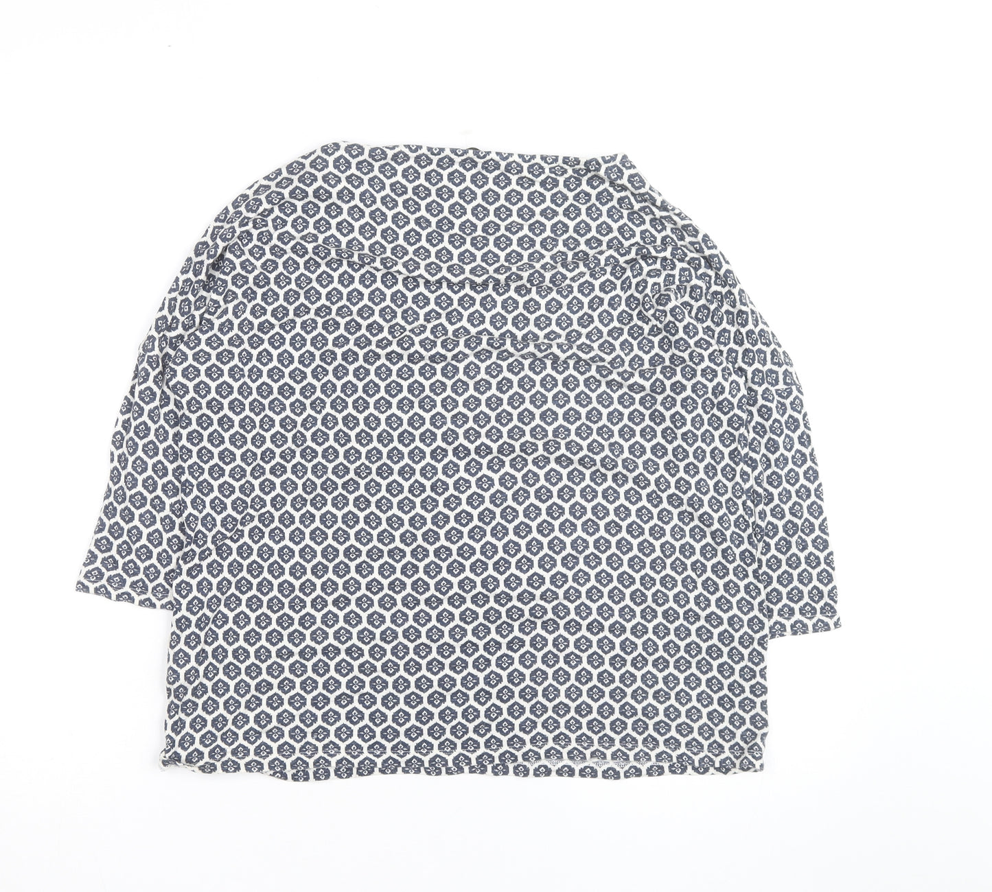 Marks and Spencer Women Blue Geometric Tunic Blouse Size 14