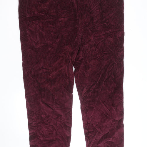 Peter Christian Men's Red Corduroy Straight Leg Jeans 34W 31L