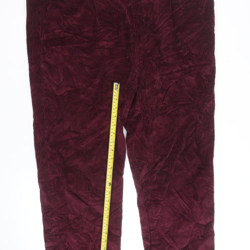 Peter Christian Men's Red Corduroy Straight Leg Jeans 34W 31L