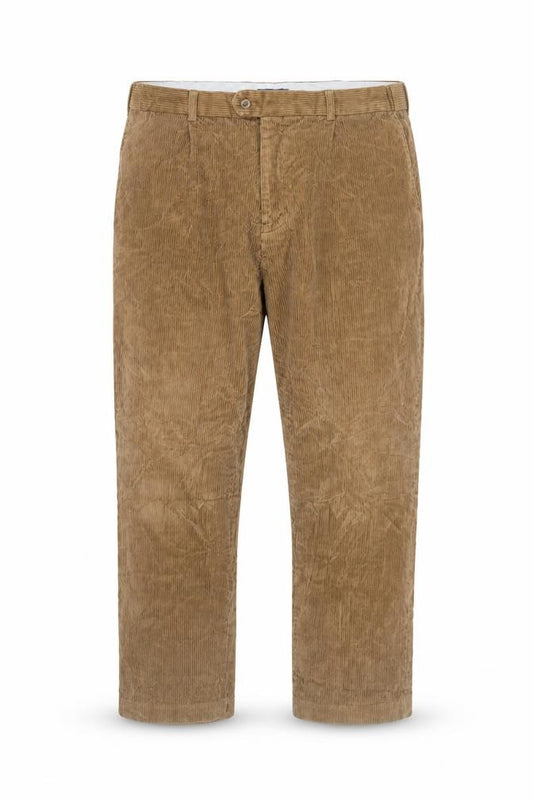 Collier Campbell Men's Brown Corduroy Straight Fit Jeans 32W 30L