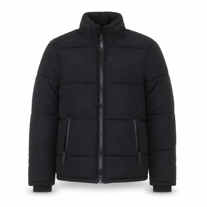 Topman Men's Black XS Puffer Jacket Full Zip Winter Coat