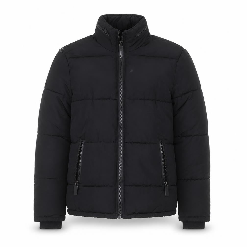 Topman Men's Black XS Puffer Jacket Full Zip Winter Coat