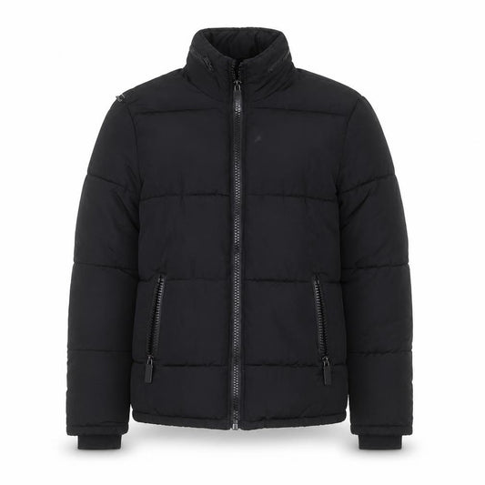 Topman Men's Black XS Puffer Jacket Full Zip Winter Coat