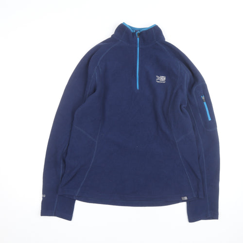 Karrimor Womens Navy Fleece 1/4 Zip Pullover Sweatshirt Size 14