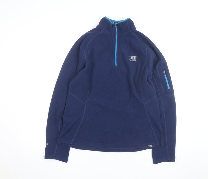 Karrimor Womens Navy Fleece 1/4 Zip Pullover Sweatshirt Size 14