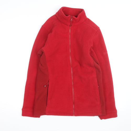 Regatta Women's Red Fleece Full Zip Outdoor Jacket Size 10