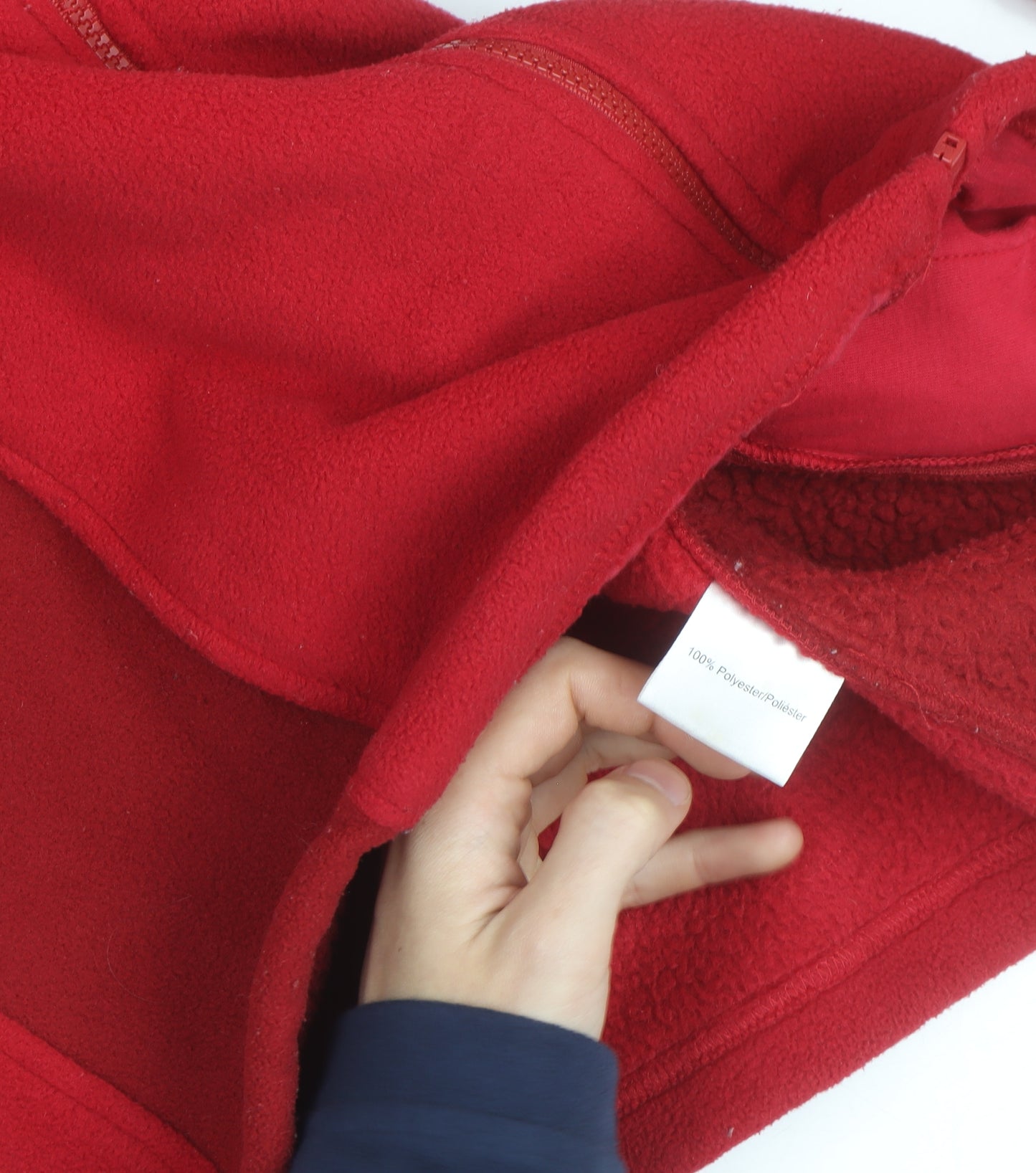 Regatta Women's Red Fleece Full Zip Outdoor Jacket Size 10