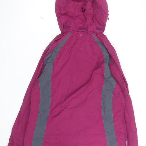 Mountain Warehouse Women's Pink Waterproof Hooded Rain Jacket Size 18