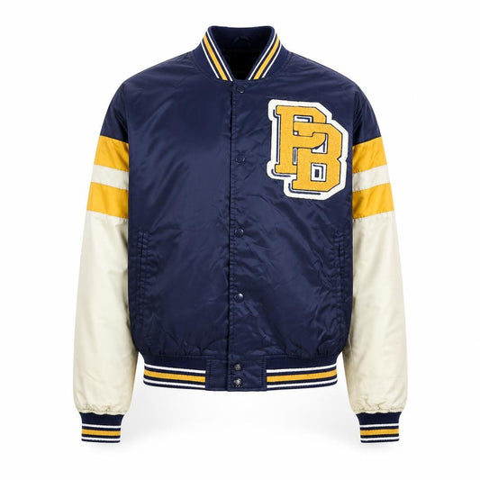 Pull & Bear Mens Blue Varsity Jacket Size S 36in Retro College Style