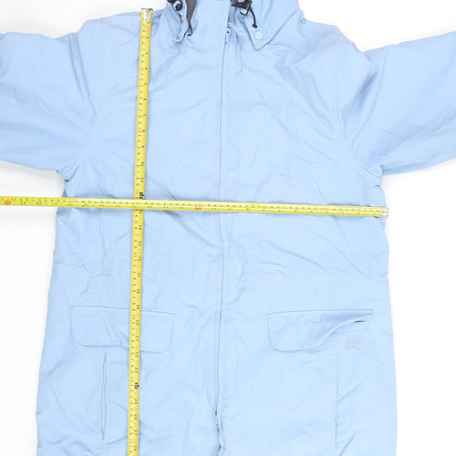 Lands' End Women's Blue Hooded Parka Jacket Size 12