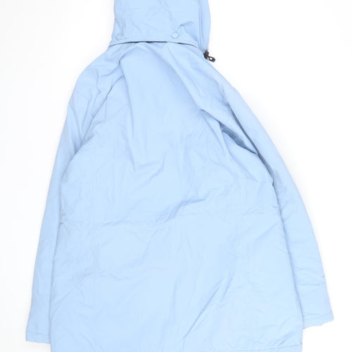 Lands' End Women's Blue Hooded Parka Jacket Size 12