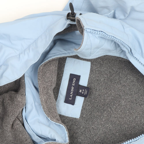 Lands' End Women's Blue Hooded Parka Jacket Size 12
