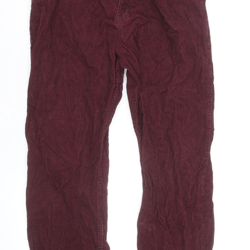 Marks and Spencer Women’s Red Corduroy Straight Jeans Size 16