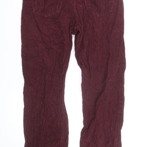 Marks and Spencer Women’s Red Corduroy Straight Jeans Size 16