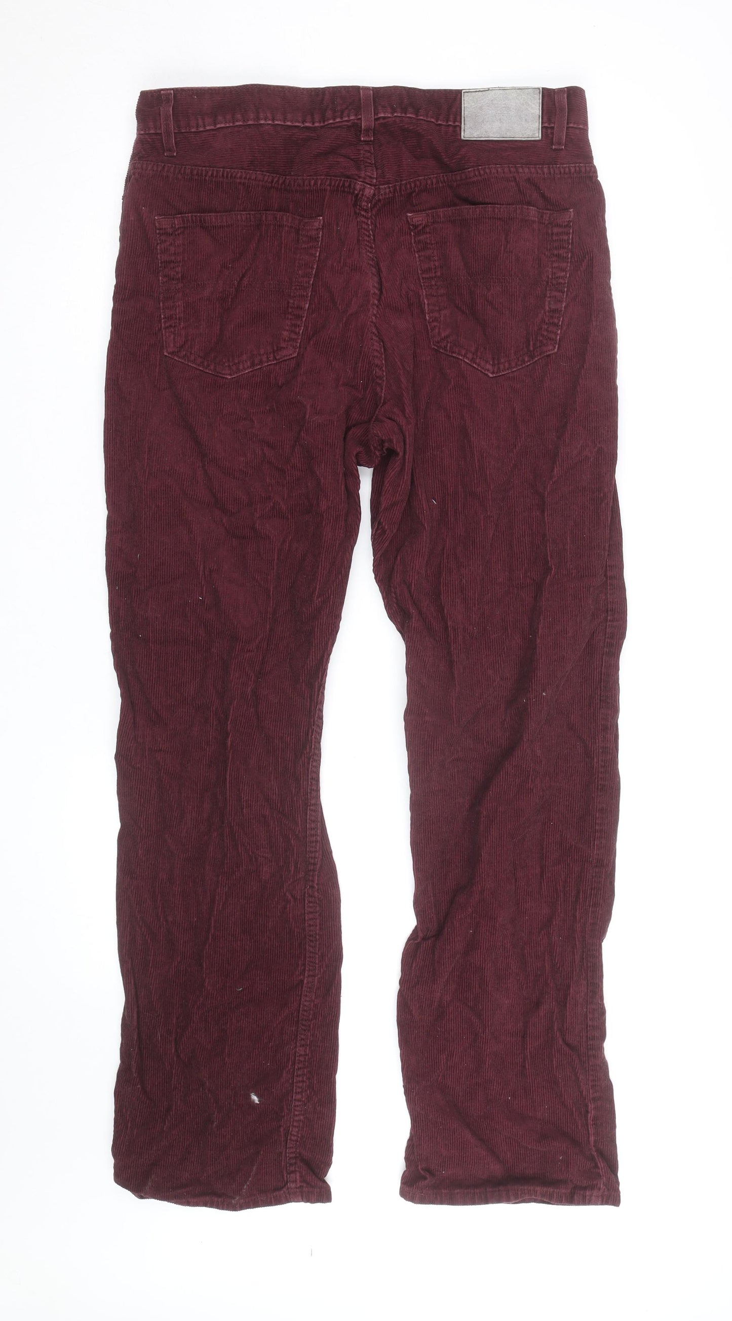 Marks and Spencer Women’s Red Corduroy Straight Jeans Size 16