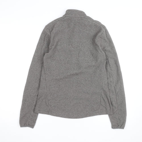 Quechua Women's Grey 1/4 Zip Fleece Pullover Sweatshirt XL