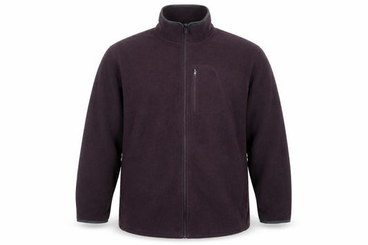 Marks and Spencer Men's Purple 2XL Fleece Full Zip Jacket