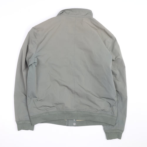 Marks and Spencer Men’s Green Bomber Jacket L Regular Polyester