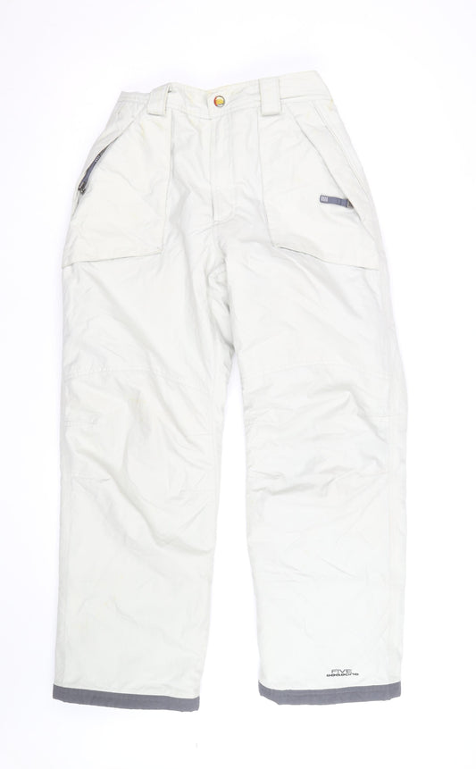 Five Seasons Men's White Waterproof Insulated Snow Pants M Regular