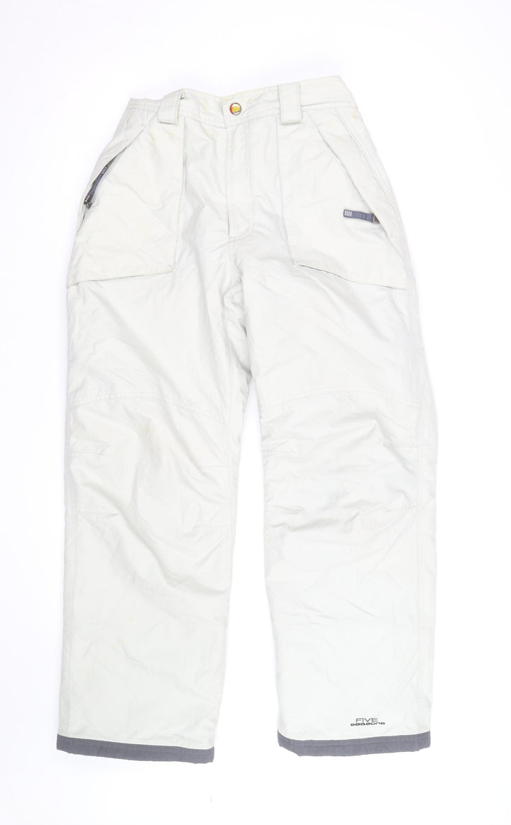 Five Seasons Men's White Waterproof Insulated Snow Pants M Regular