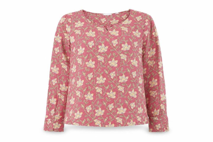 FatFace Womens Pink Floral Viscose Tunic Blouse Size 12
