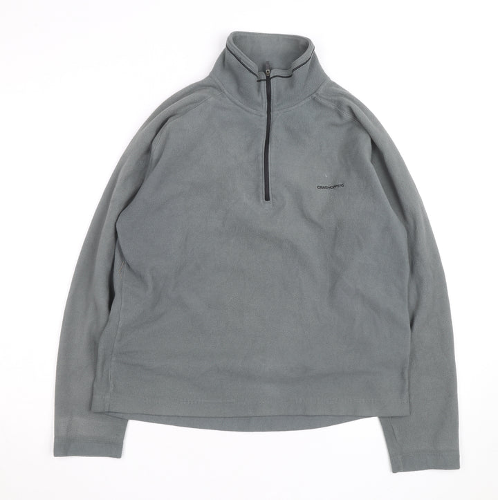 Craghoppers Men's Grey Fleece Half Zip Pullover Sweatshirt L